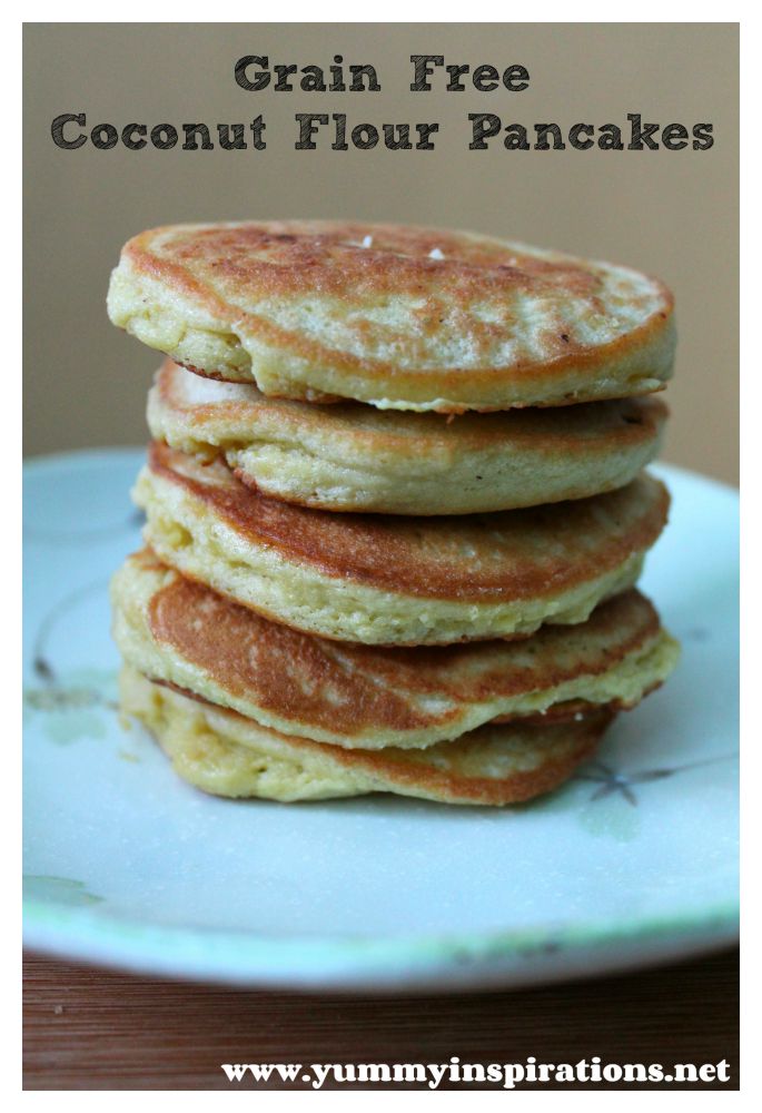 2 Ingredient Coconut Flour Pancakes - Dairy Free, Paleo, Low Carb & Keto