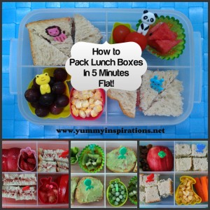 How To Pack Your Kids Lunch Boxes In 5 Minutes Flat - Yummy Inspirations