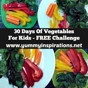 30 Days Of Vegetables For Kids FREE Challenge