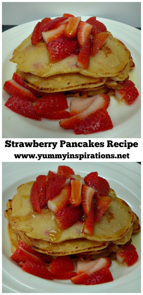 Strawberry Pancakes Recipe - How to make easy, healthy & homemade breakfast ideas 