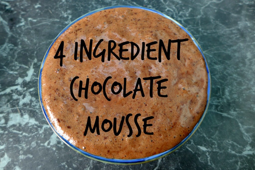 4 Ingredient Chocolate Mousse Recipe
