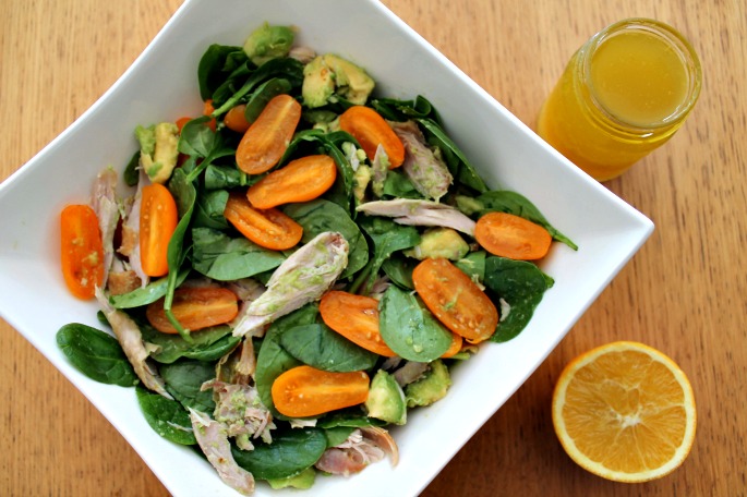 Chicken Salad with Zesty Orange Salad Dressing