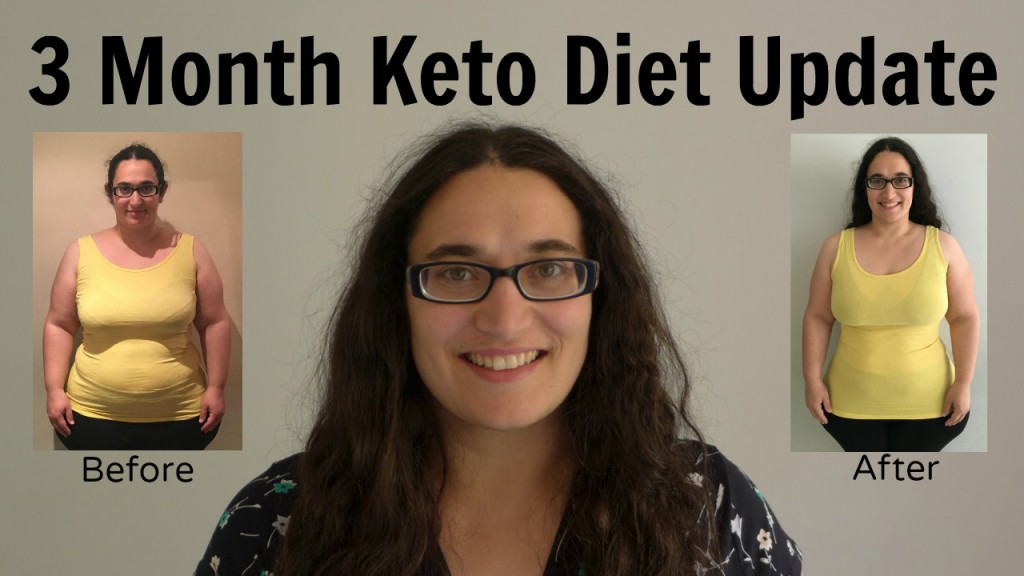 3 Month Ketogenic Diet Weight Loss Update - before and after pictures, results and my experience of 3 months of the low carb high fat keto diet lifestyle.