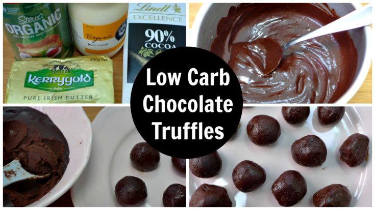 Low Carb Chocolate Truffles Collage