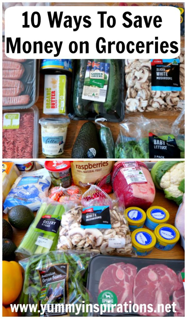 10 Ways To Save Money On Food & Groceries Shopping - Hacks to show you how to save money on your food bill. Money saving tips + Video.