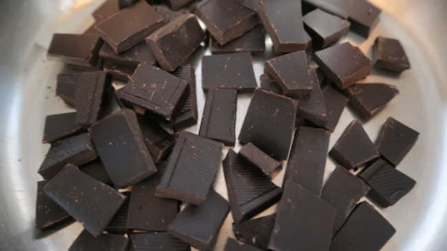 Chopped keto chocolate