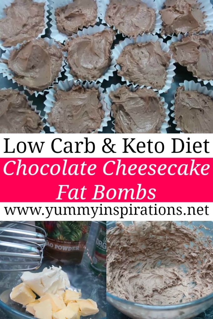 Ketogenic Chocolate Fat Bombs Recipe - Easy Low Carb Keto Chocolate Cheesecake Fat Boms