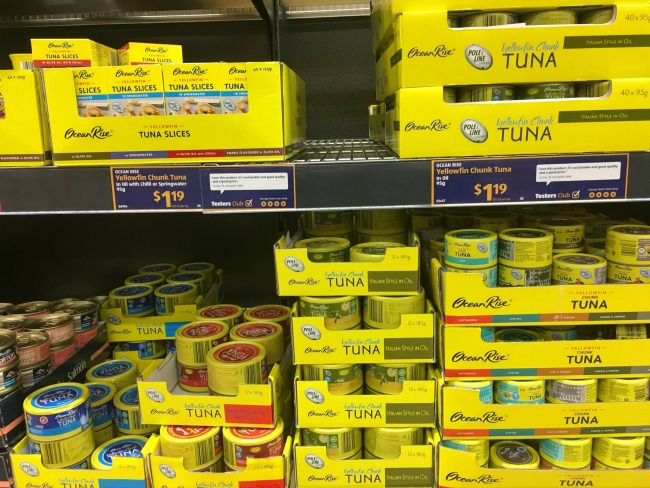 Tins of tuna 