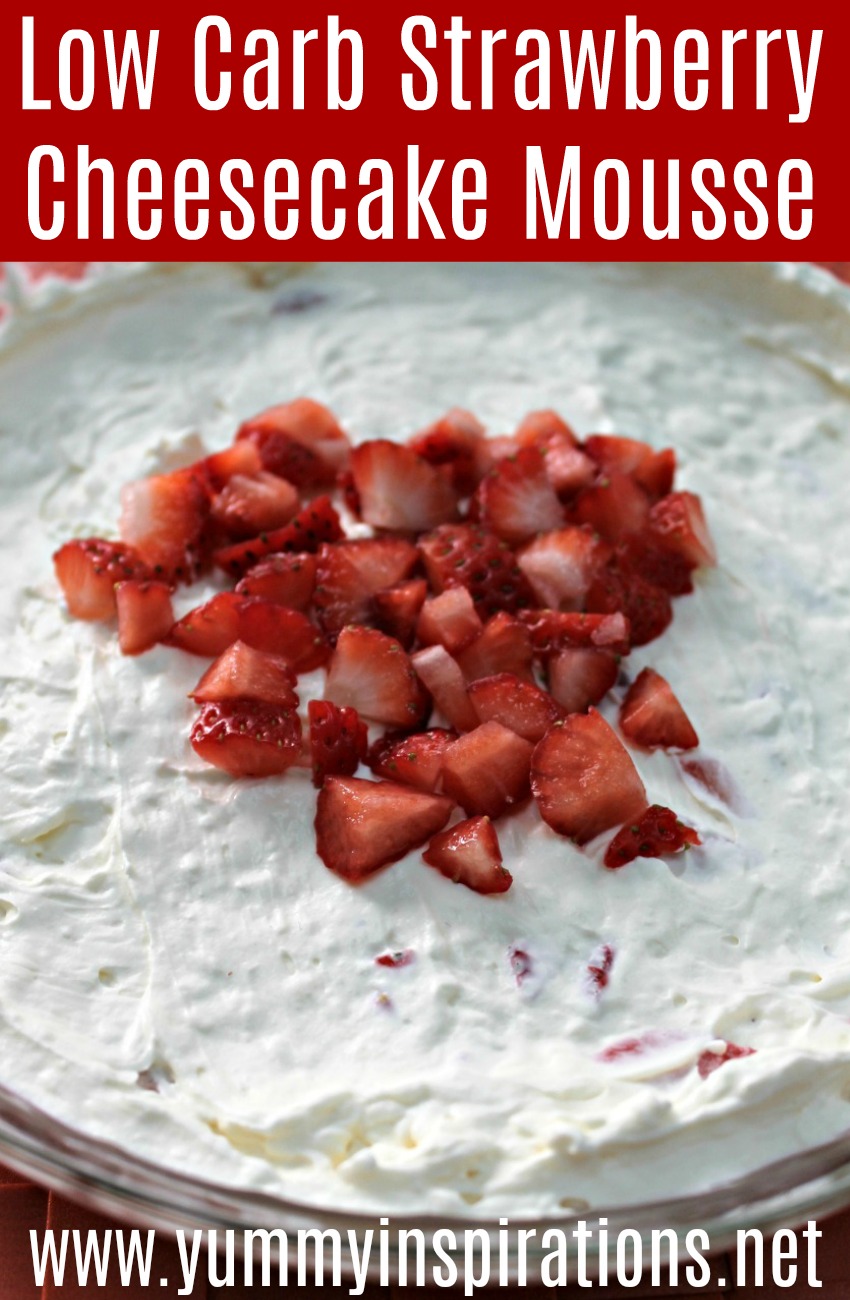 Keto Strawberry Cheesecake Mousse Recipe - Easy low carb summer dessert