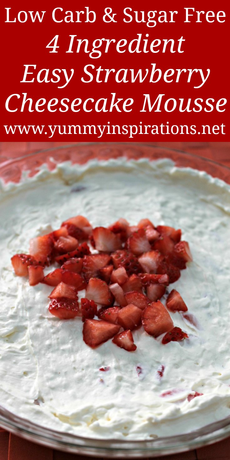 Keto Strawberry Cheesecake Mousse Recipe