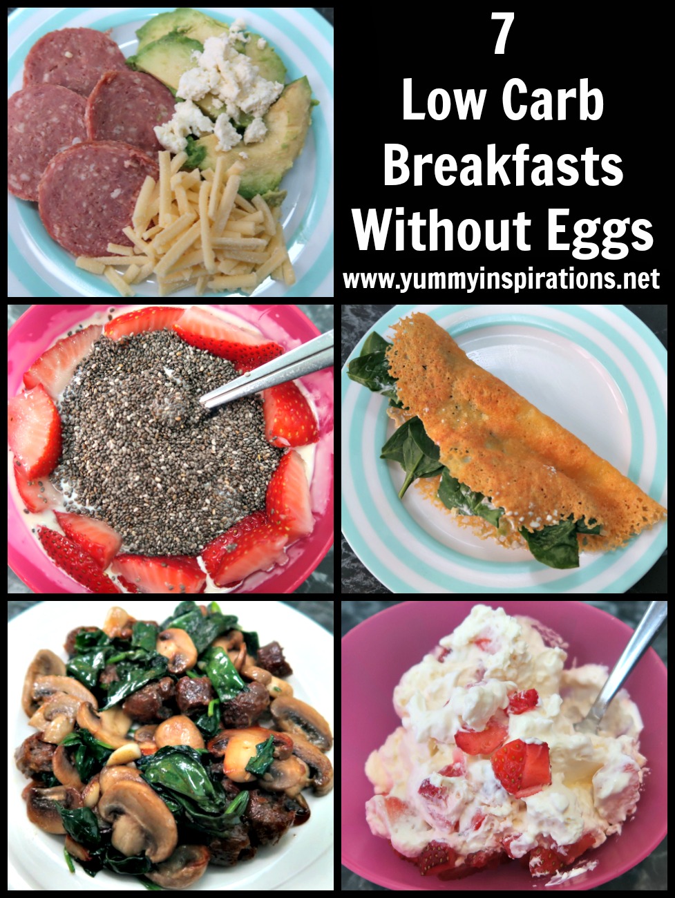 7 Low Carb Breakfast Without Eggs Ideas - Easy Keto Breakfasts With No Eggs - Eggless Ketosis Breakfast Recipes Other Than Eggs.