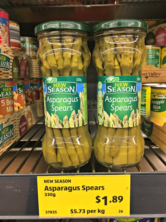 Bottled Asparagus spears