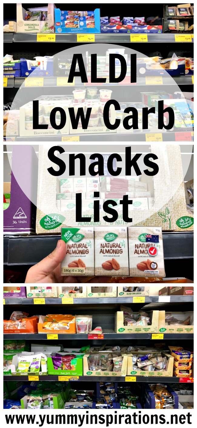 ALDI Low Carb Snacks List - Ketogenic Diet Snack Food Ideas - Keto On A Budget Shopping List