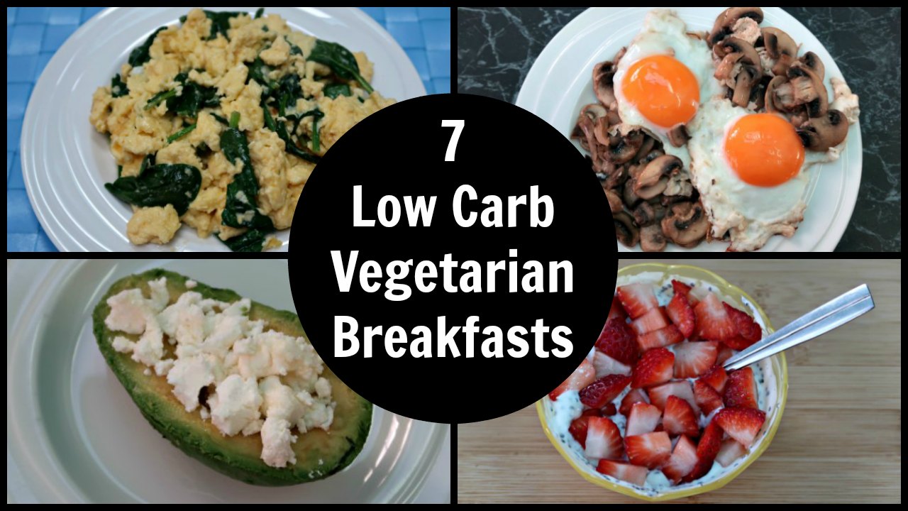 Low Carb & Keto Vegetarian Breakfast Collage