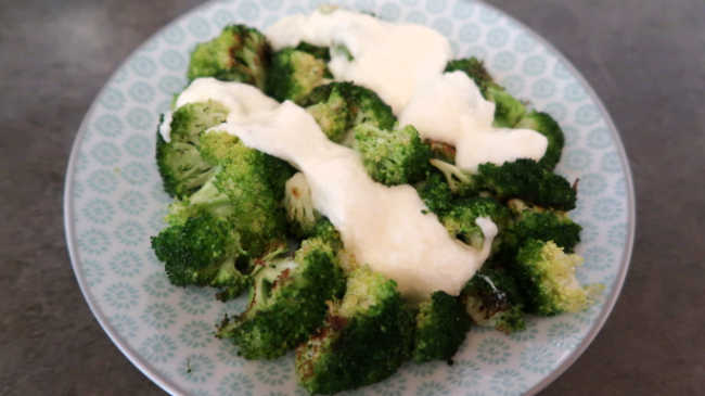 Broccoli with keto sauces