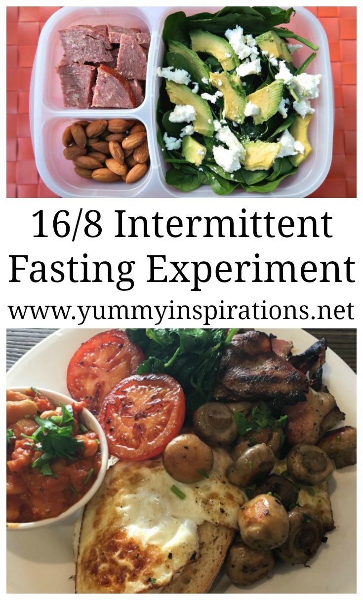 Intermittent post 16/8 - One week experiment and results - with meals, tips and ideas.  My plan to help with weight loss.