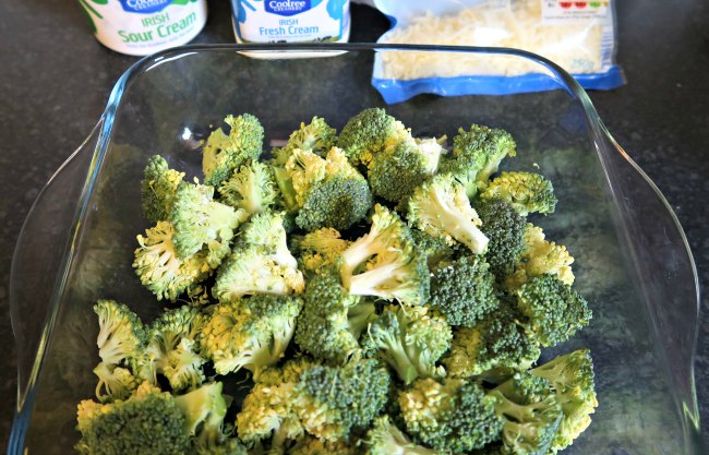 Broccoli in the dish