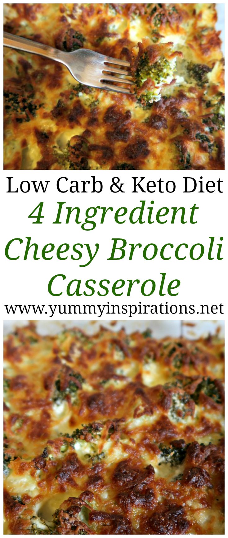 Keto Broccoli Casserole Recipe - Easy 4 Ingredient Low Carb Dinner