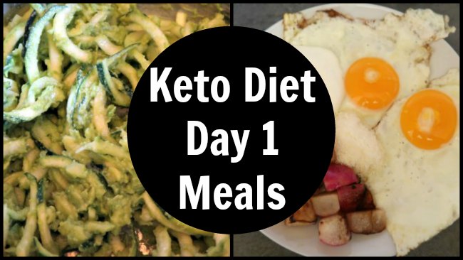 Keto Day 1 - Collage of meals