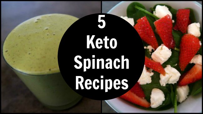 5 Keto Spinach Recipes Collage
