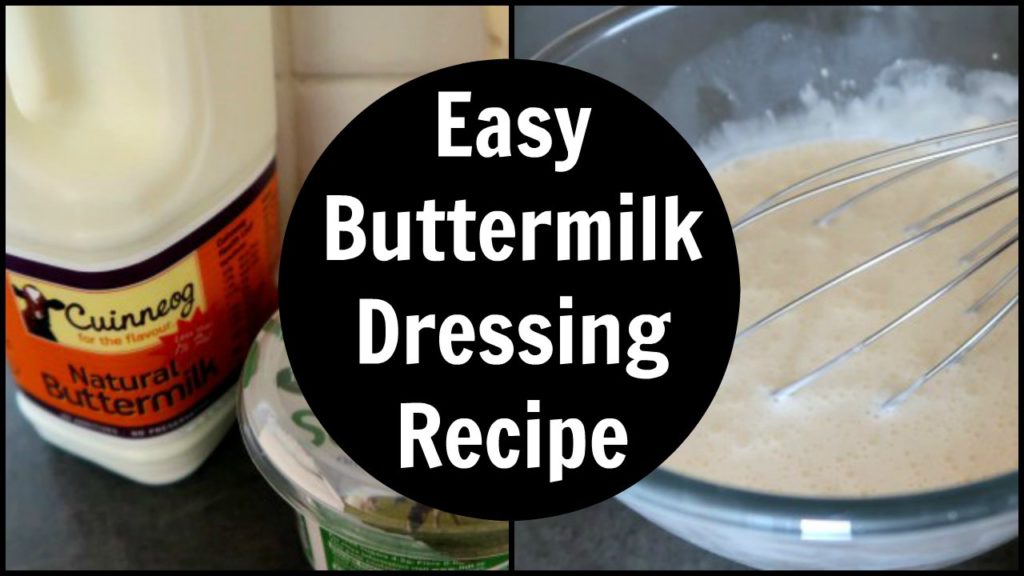 Easy Buttermilk dressing recipe