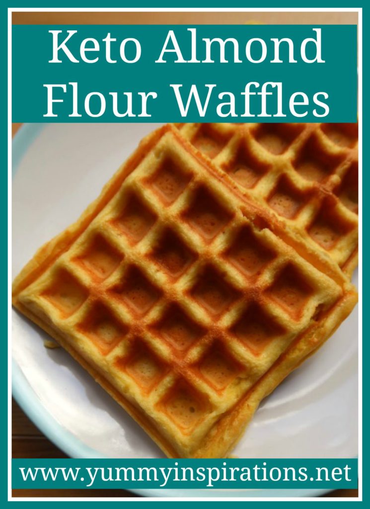 Almond Flour Waffles Recipe - Only 4 Ingredients - Low Carb & Keto