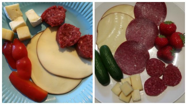 Low Carb No Cook Meals - Meat and cheese platter