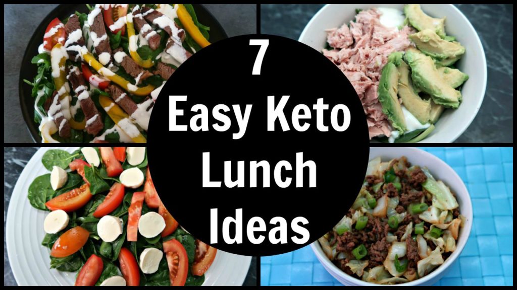 7 Quick Keto Lunch Ideas Collage
