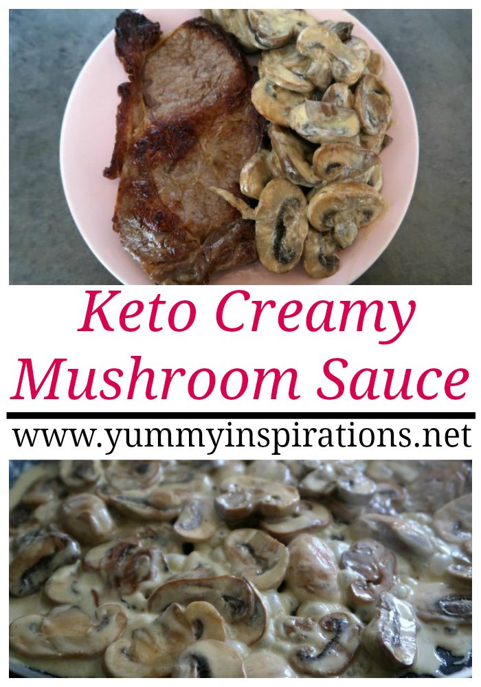 Keto Mushroom Sauce For Steak or Chicken - Easy Low Carb ...