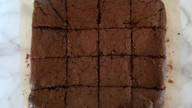 Keto brownies recipe fresh from the oven
