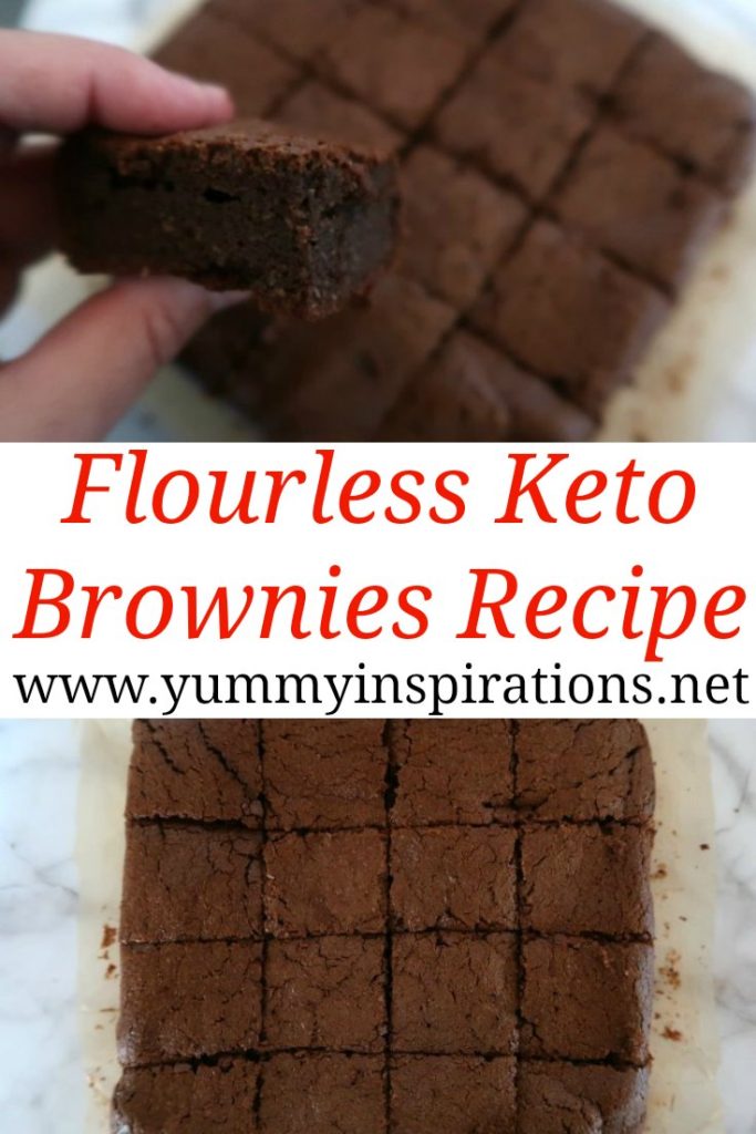 Flourless Keto Brownies Recipe - Easy Low Carb Brownie Recipe with almond flour, stevia and chocolate.