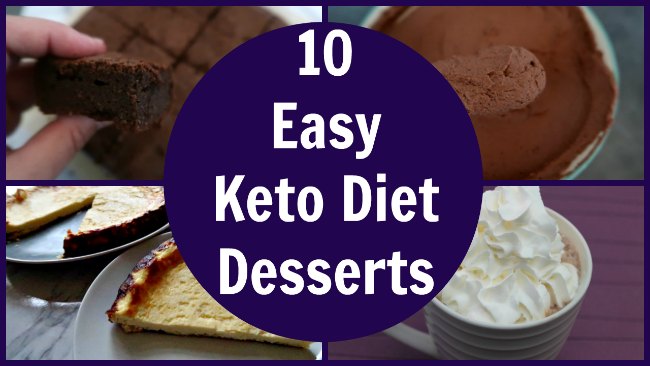 10 Easy Keto Desserts Collage