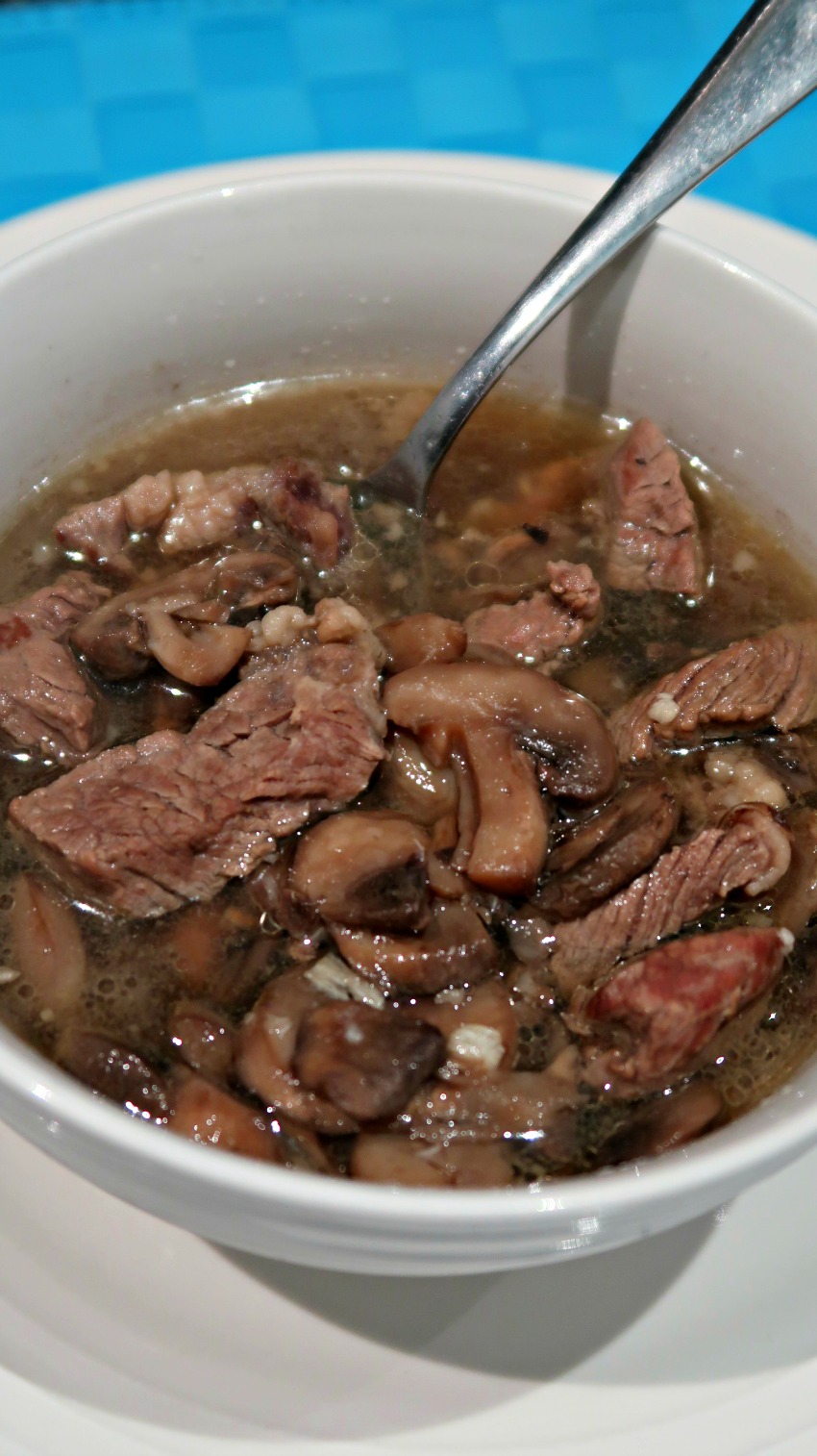 Beef and Mushroom Soup - Easy Keto Meal on a budget
