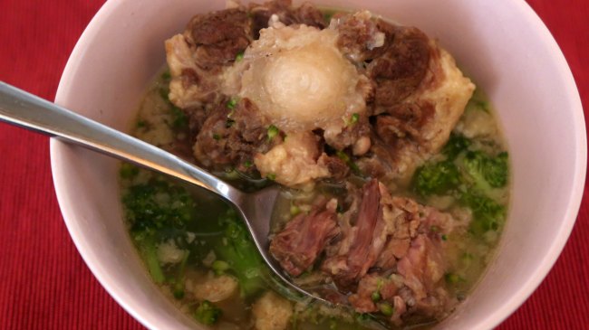 Family meals on a budget - oxtail soup