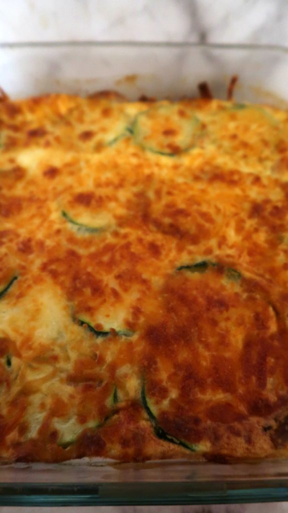 Three Cheese & Zucchini Bake Recipe - Low Carb Courgette Casserole