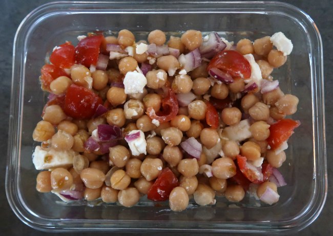 Mediterranean Chickpea Salad Vegetarian Lunch Box
