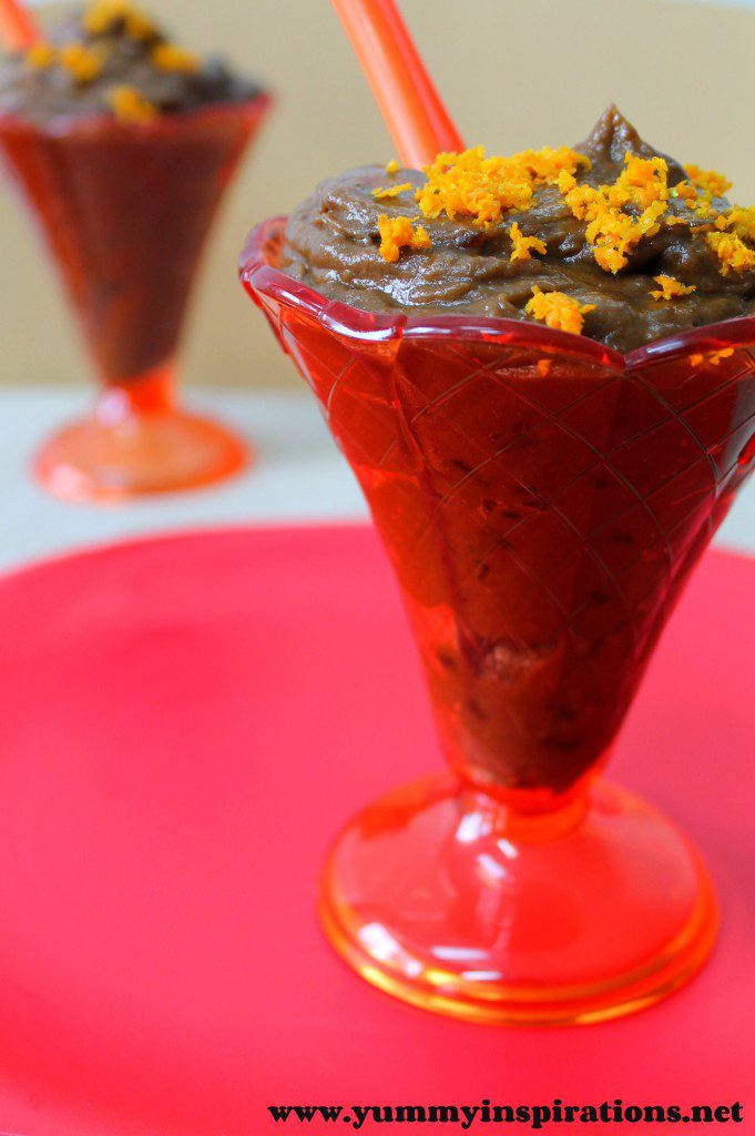 Raw chocolate orange mousse