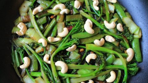 Low Carb Green Vegetable Stir Fry Recipe - Vegan Stir Fry Recipes