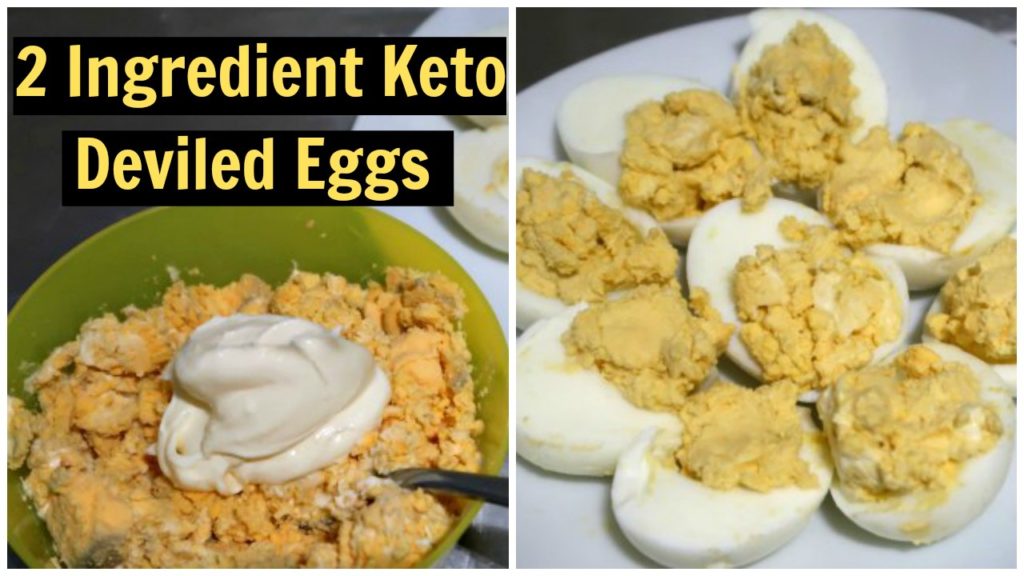 2 Ingredient deviled eggs