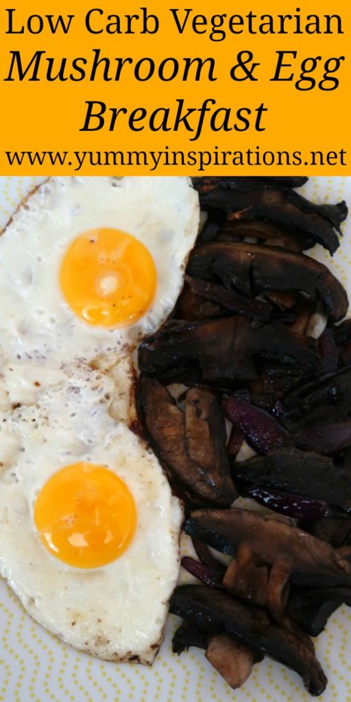Low Carb Egg and Mushroom Breakfast Recipe - Easy Vegetarian Ideas