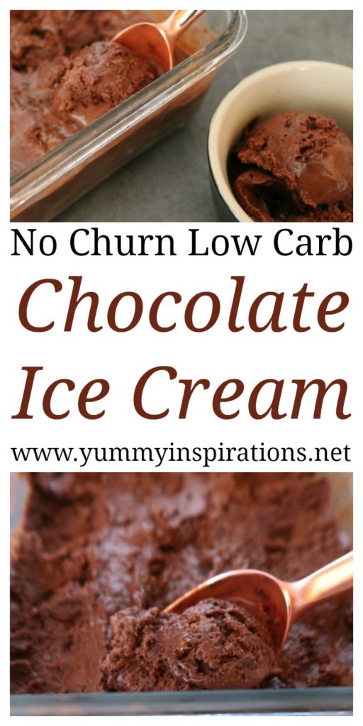 Low Carb No Churn Chocolate Ice Cream Recipe Yummy Inspirations