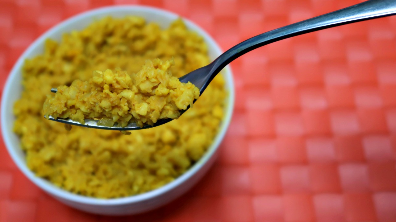 Turmeric Cauliflower Rice Bowl - Keto Vegan Recipe