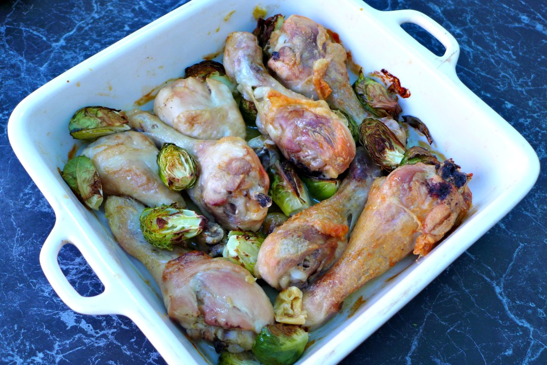 Brussel Sprout and chicken bake