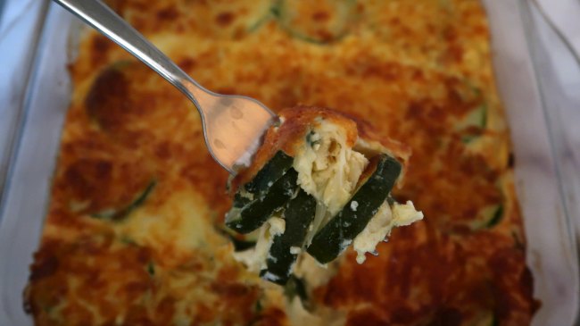 3 Cheese and Zucchini Low Carb Casserole Bake