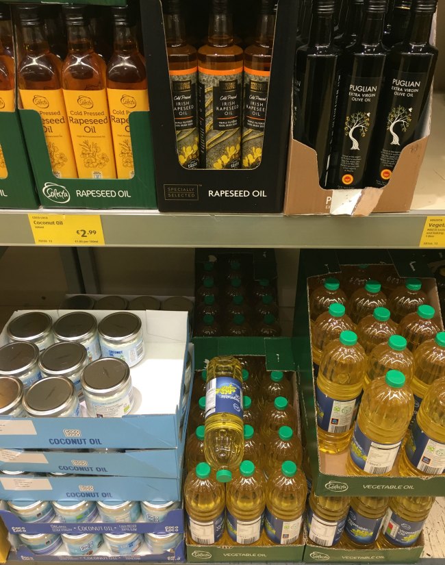 Coconut Oil and other Keto oil options at ALDI