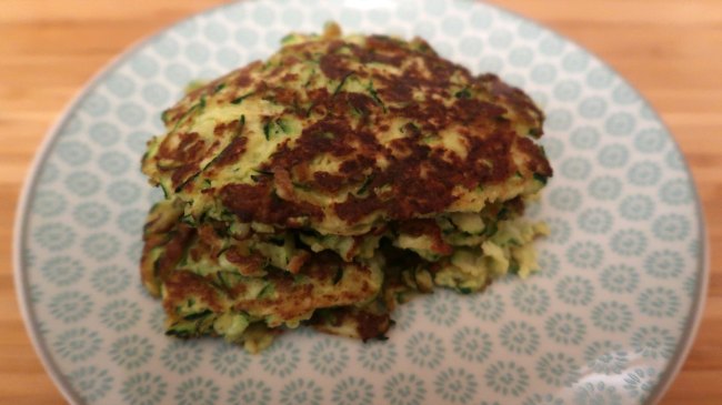 Easy low carb zucchini fritters