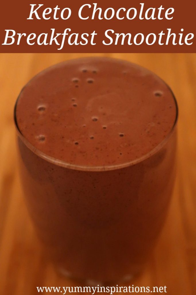 Chocolate Breakfast Smoothie Recipe - Easy Low Carb, Keto, Sugar Free, Paleo & Vegan Smoothies Recipes.