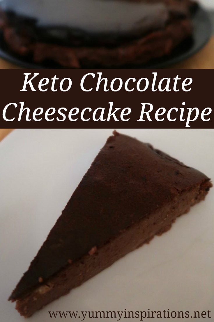 Keto Chocolate Cheesecake Recipe - Easy Low Carb No Crust Cheesecake with the video tutorial. 