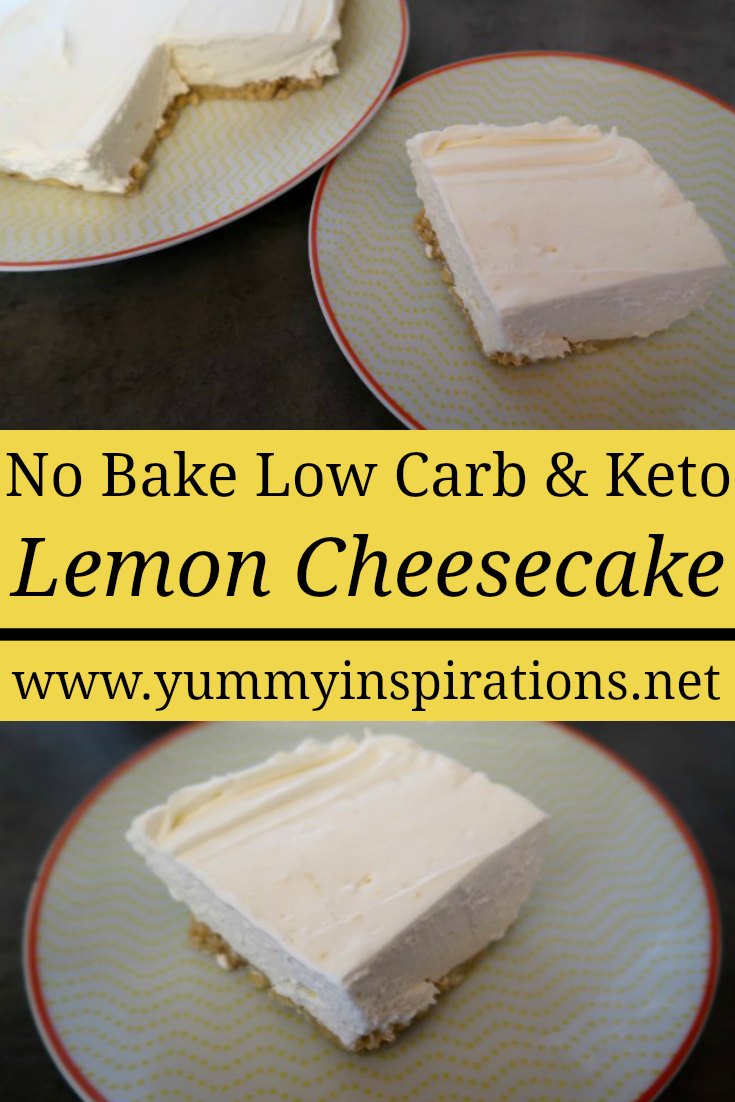 No bake low carb keto lemon cheesecake recipe