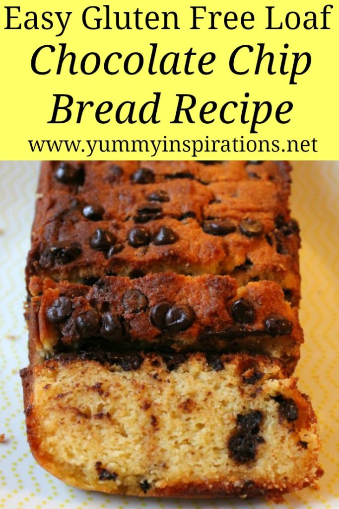 Chocolate Chip Bread Recipe - Homemade Gluten Free Chocolate Chip Loaf Cake that's moist and so easy to prepare - with the full video tutorial.